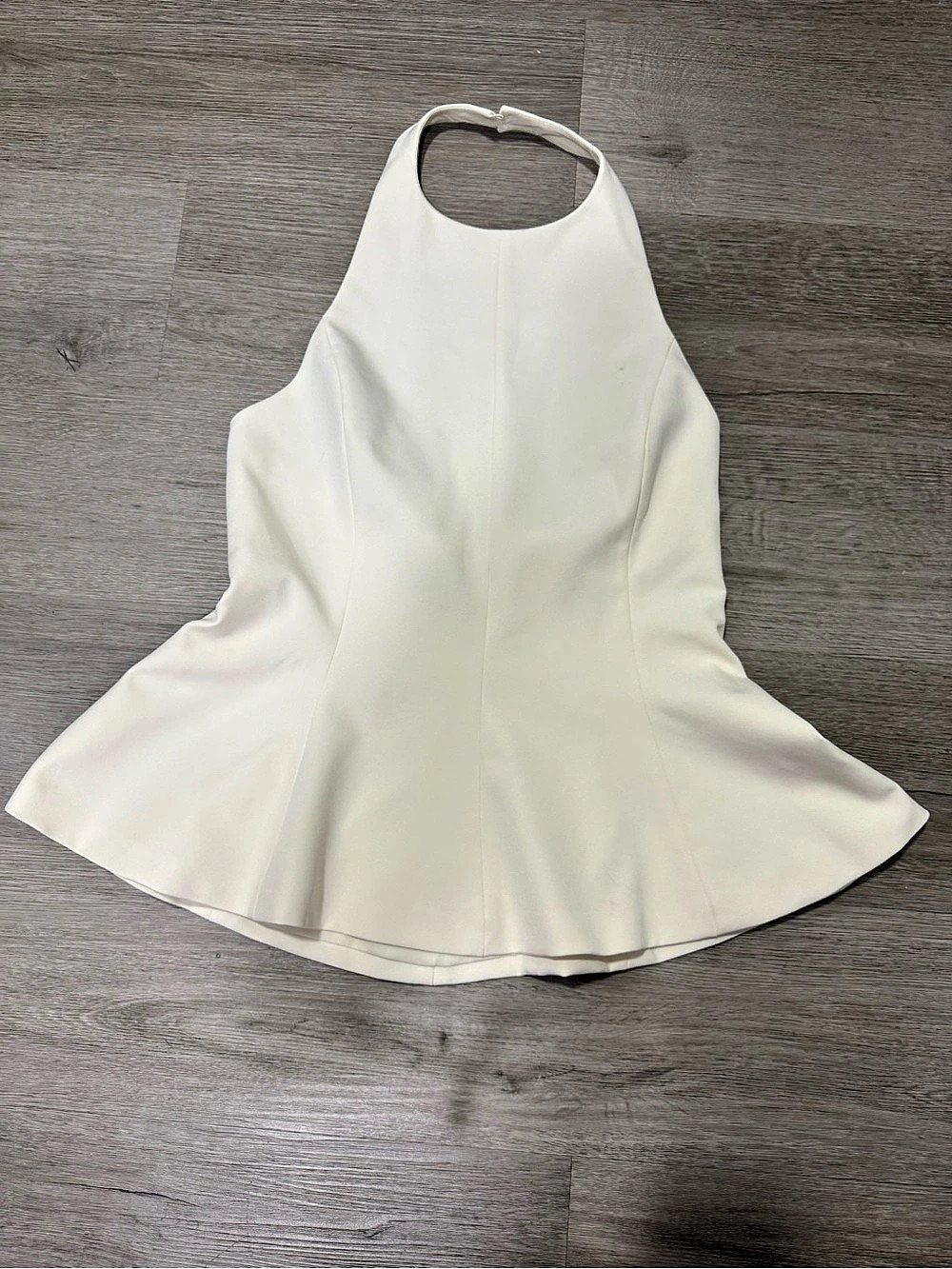 Zara White Fit & Flare Bodysuit Size Medium Like New